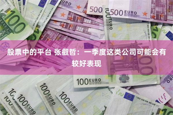 股票中的平台 张叡哲:一季度这类公司可能会有较好表现